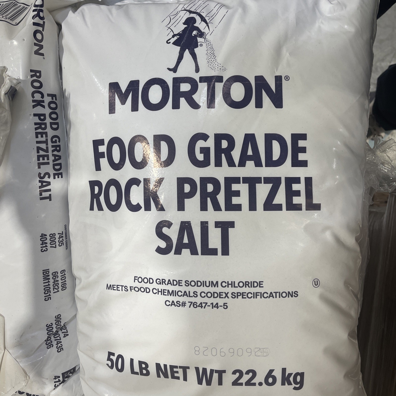 Commercial 50 lb. White Pretzel Bulk Salt