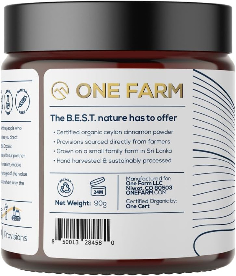 Organic Ceylon Cinnamon, Single Estate, Freshly Ground Premium Sri Lanka Cinnamo