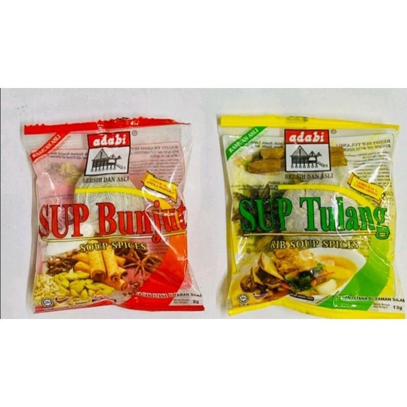 6x13g – Rib Soup Spices ( Sup Tulang) & Soup Spices ( Sup Bunjut)