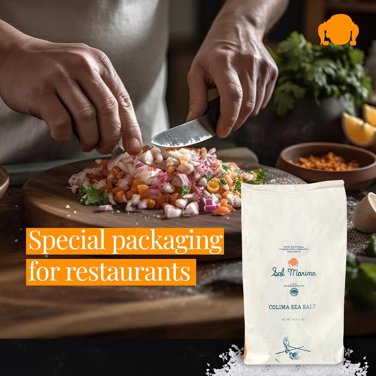 SAL MARINA | Unrefined Colima Sea Salt 9Lbs | Kosher Salt 100% Natural – Vegan G