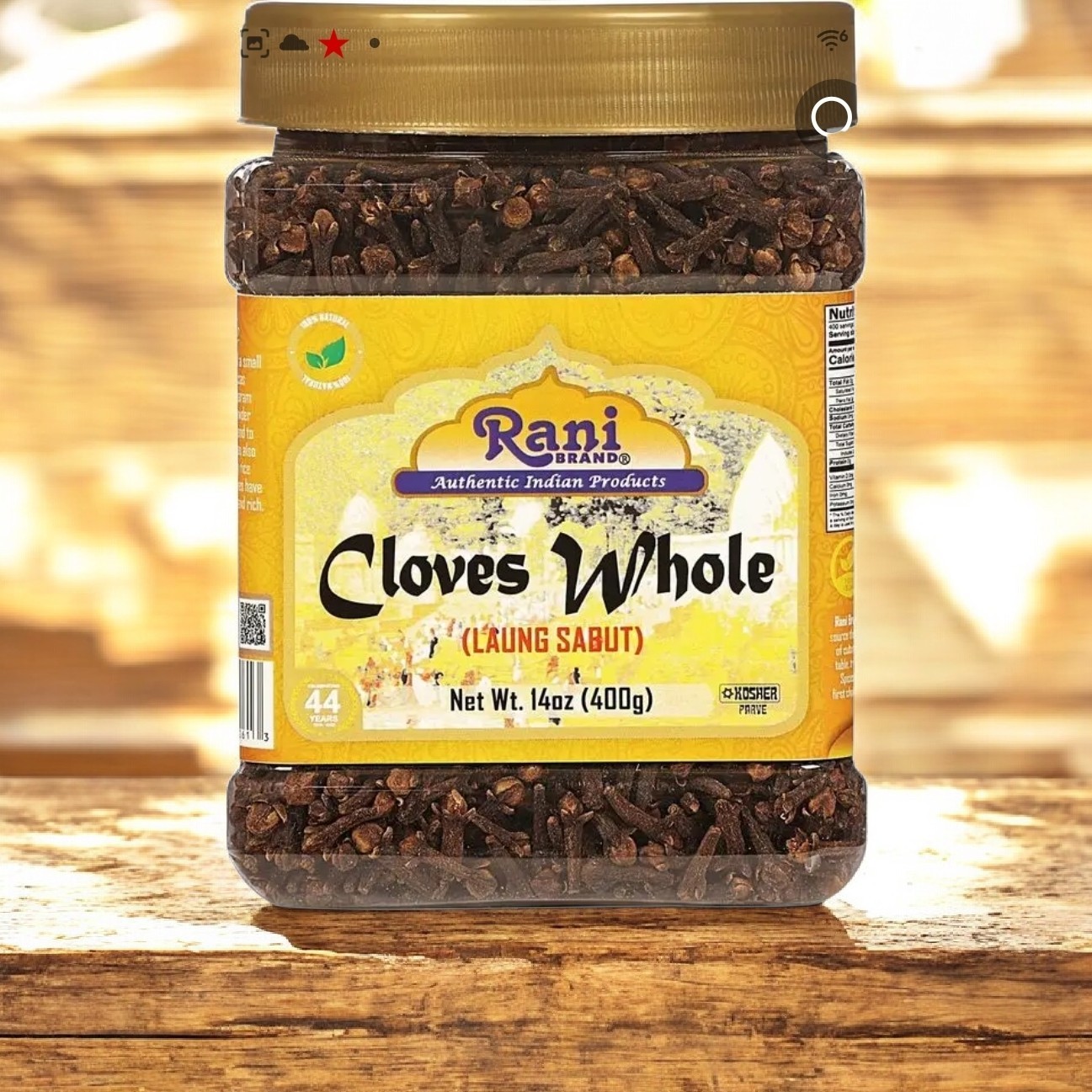 Rani Cloves Whole (Laung) 14Oz (400G) Great for Food, Tea, Pomander Balls and Po