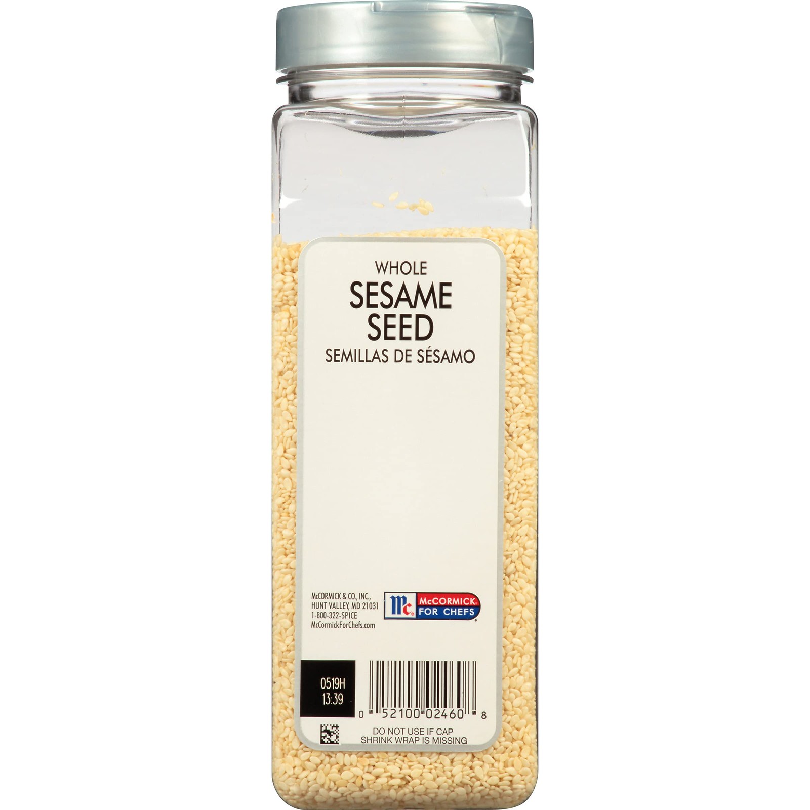 McCormick Culinary Whole Sesame Seed, 16 oz – One 1 Pound (Pack of 1), Light