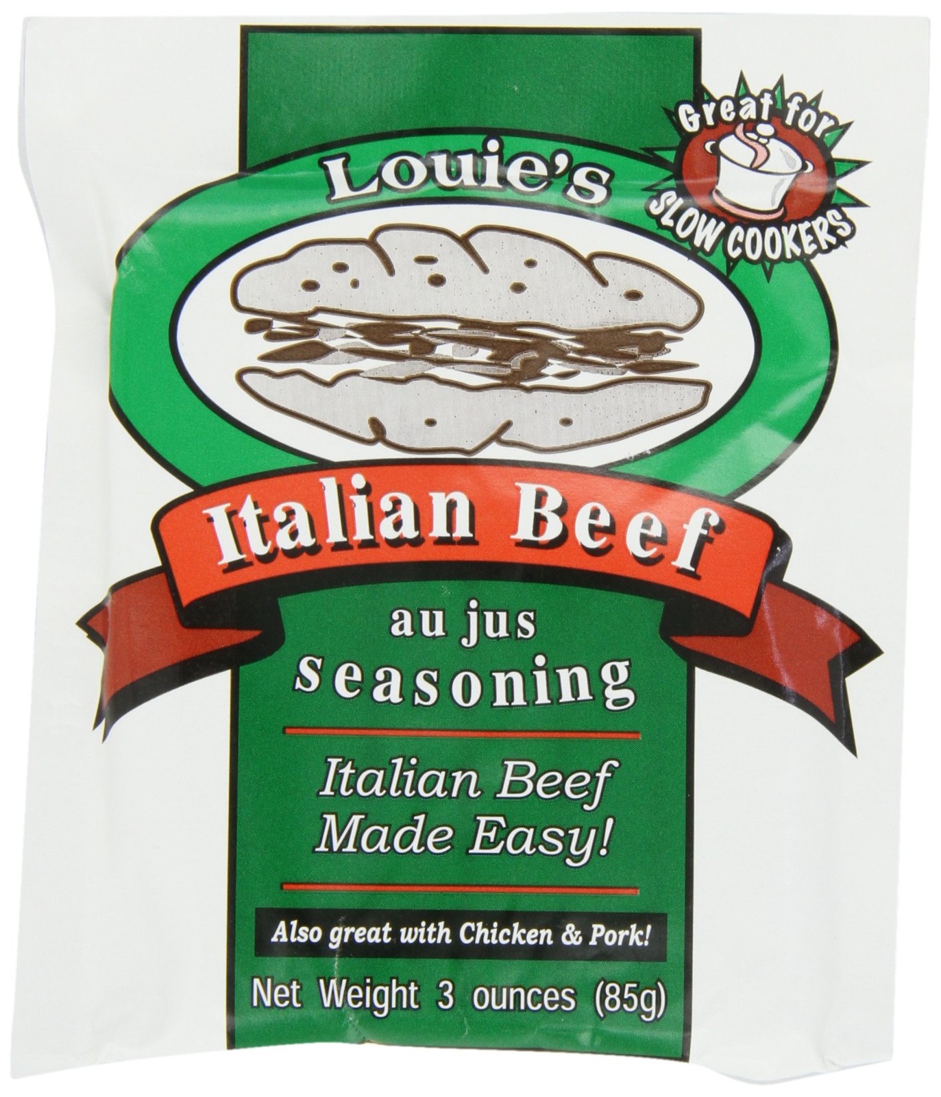 Louie’s Italian Beef Seasoning, 3-Ounce (Pack of 8)
