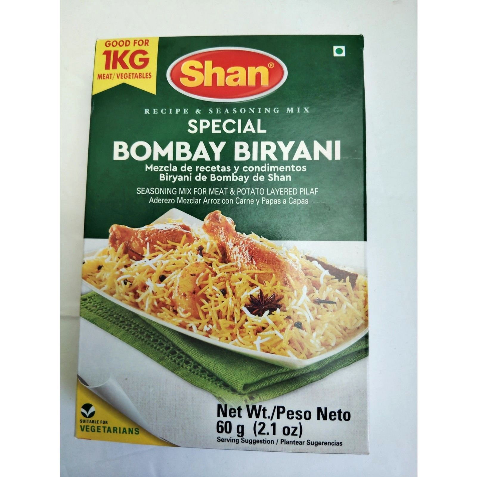 SHAN SPECIAL BOMBAY BIRYANI SPECIAL SEASONING MIX 60g (2.1oz) 1 PACK