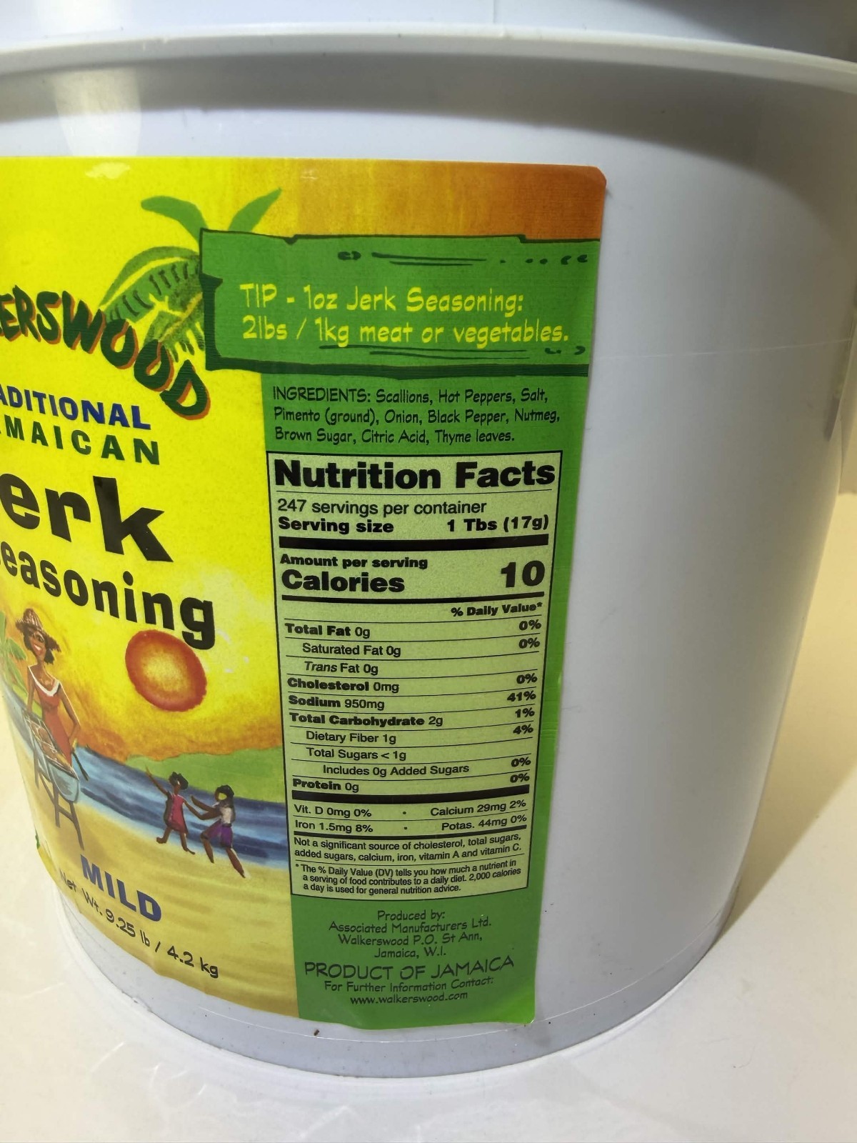 Traditional Jamaican Jerk Seasoning Mild Flavor Marinade Sauce 142 Fl Oz