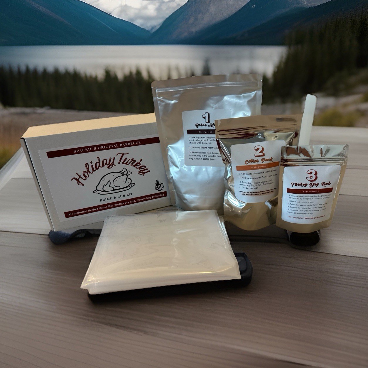 Spackie’s Holiday Turkey Brine Kit (includes Brine Mix, Dry Rub, & Brine Bag)