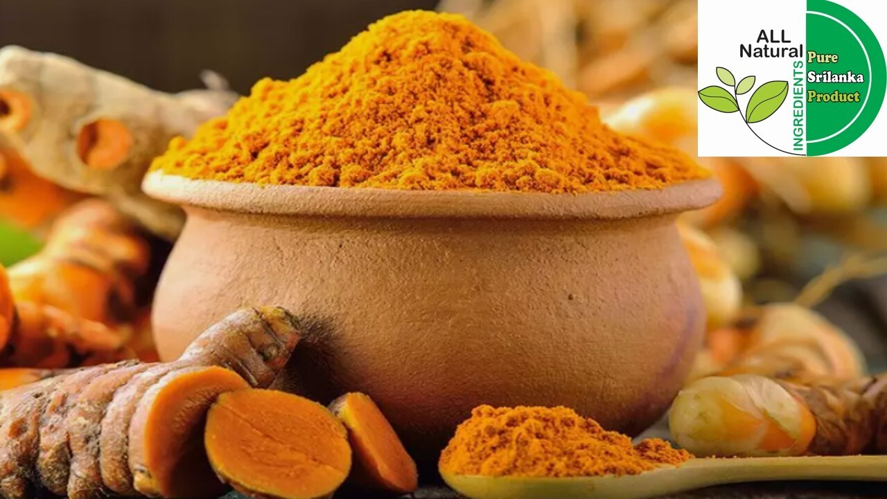 Dried Turmeric Root ground powder organic aroma pure natural Ceylon spices 100%