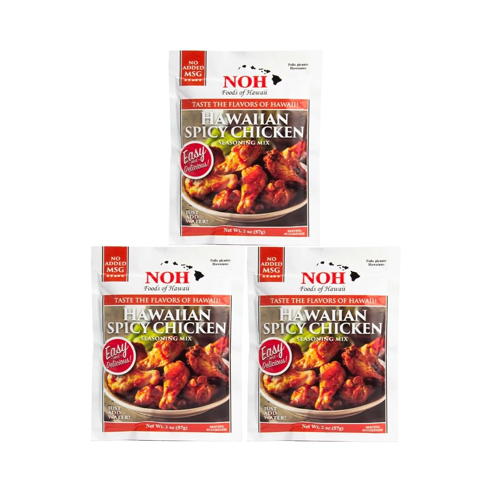 NOH Foods of Hawaii four serving seasoning packets 1.5 oz Pack of 3 Taste the…