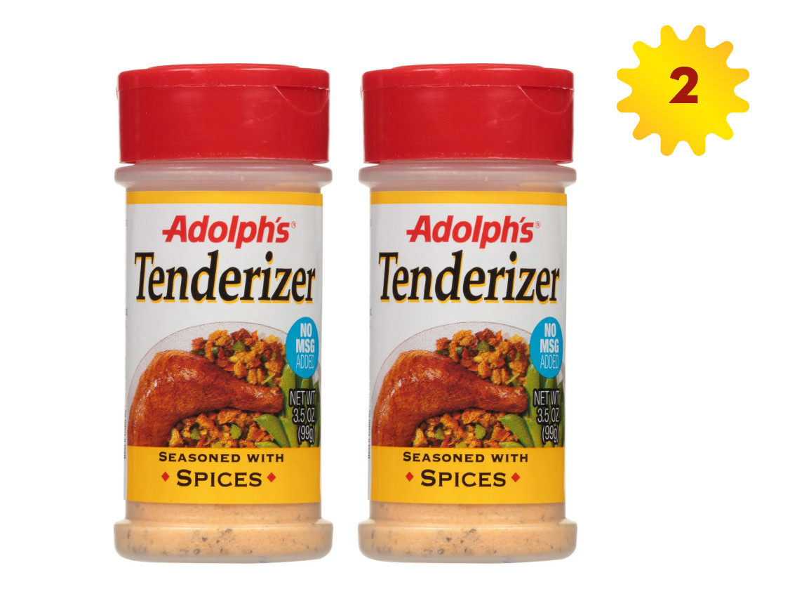 Adolph’s Seasoned Tenderizer, 3.5 oz x 2 Bottles