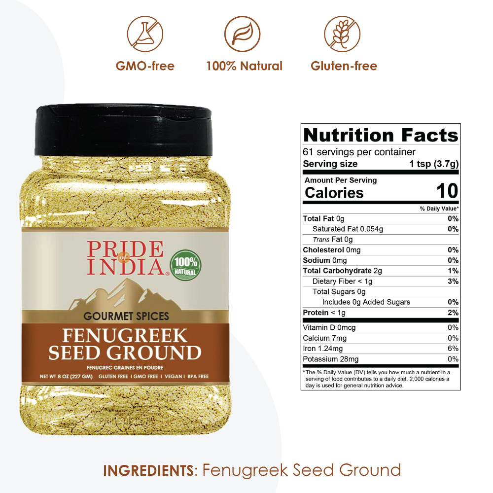 PRIDE OF INDIA Gourmet Fenugreek Seed Ground