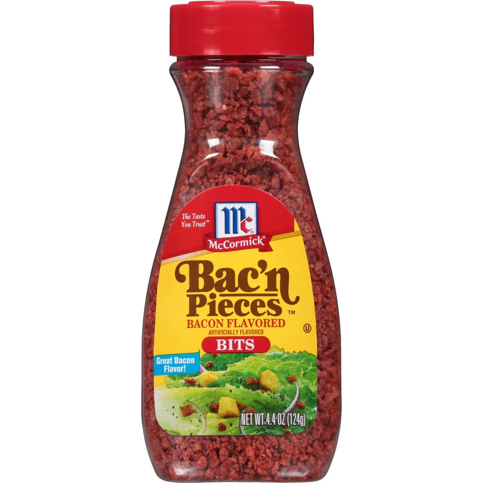 (6 Pack) McCormick Imitation Bacon Bits – 4.4 oz Bottles Kosher Crunch Bulk