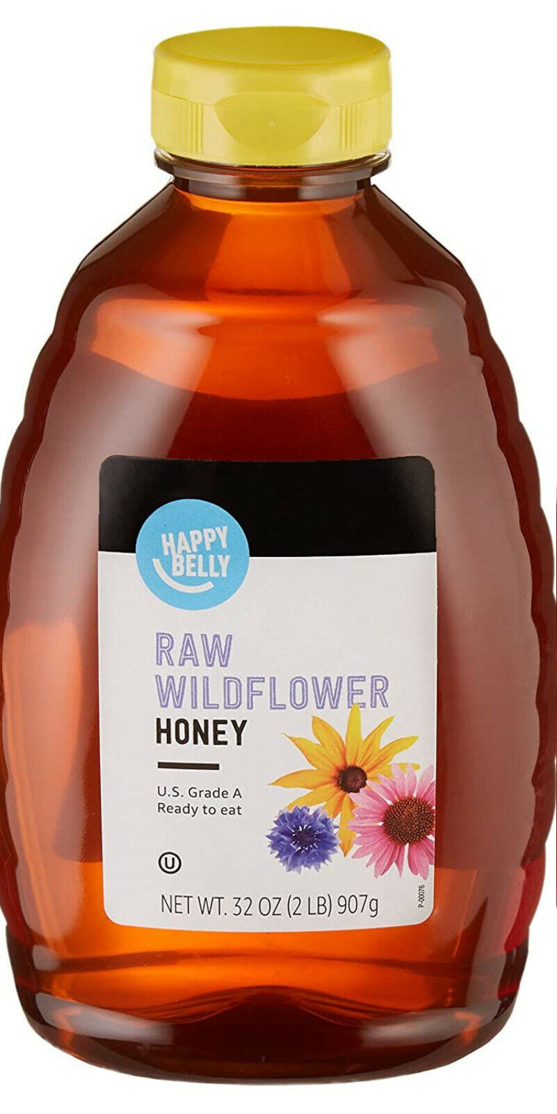 Amazon BRAND – Happy Belly Raw Wildflower Honey 32 Oz Previously Solimo