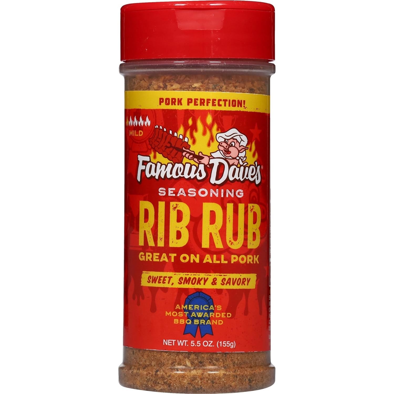 Famous Dave’s – 1 pck, Rib Rub Seasoning (5.5 oz.) 5.5 Ounce (Pack of 1)
