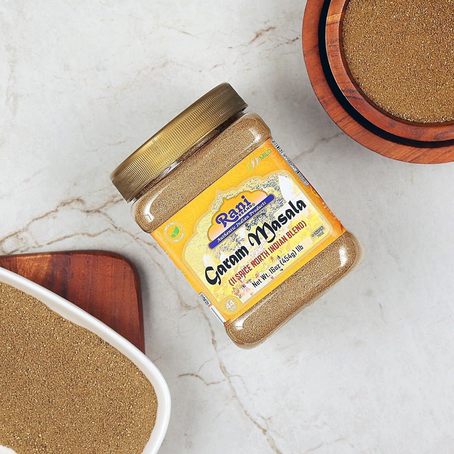 Rani Garam Masala Indian 11-Spice Blend 16oz 1lb 454g PET Jar, Pack of 6 ~ Al…