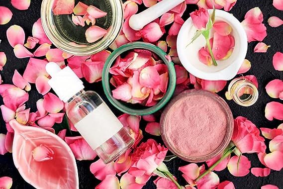 Rose Petel Powder for face pack Organic Powder For De Tan, Glowing Skin