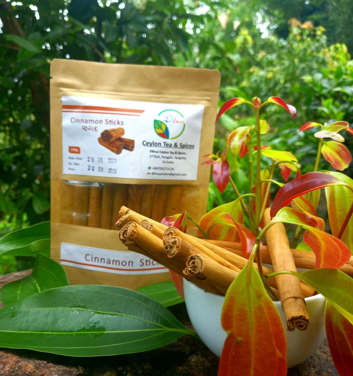Cinnamon Ceylon Natural Organic High Quality Sticks Alba 100% Sri Lanka 450g