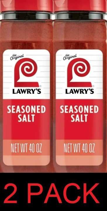 LAWRY’S The Original Seasoned Salt 40 oz Container – 2 PACK