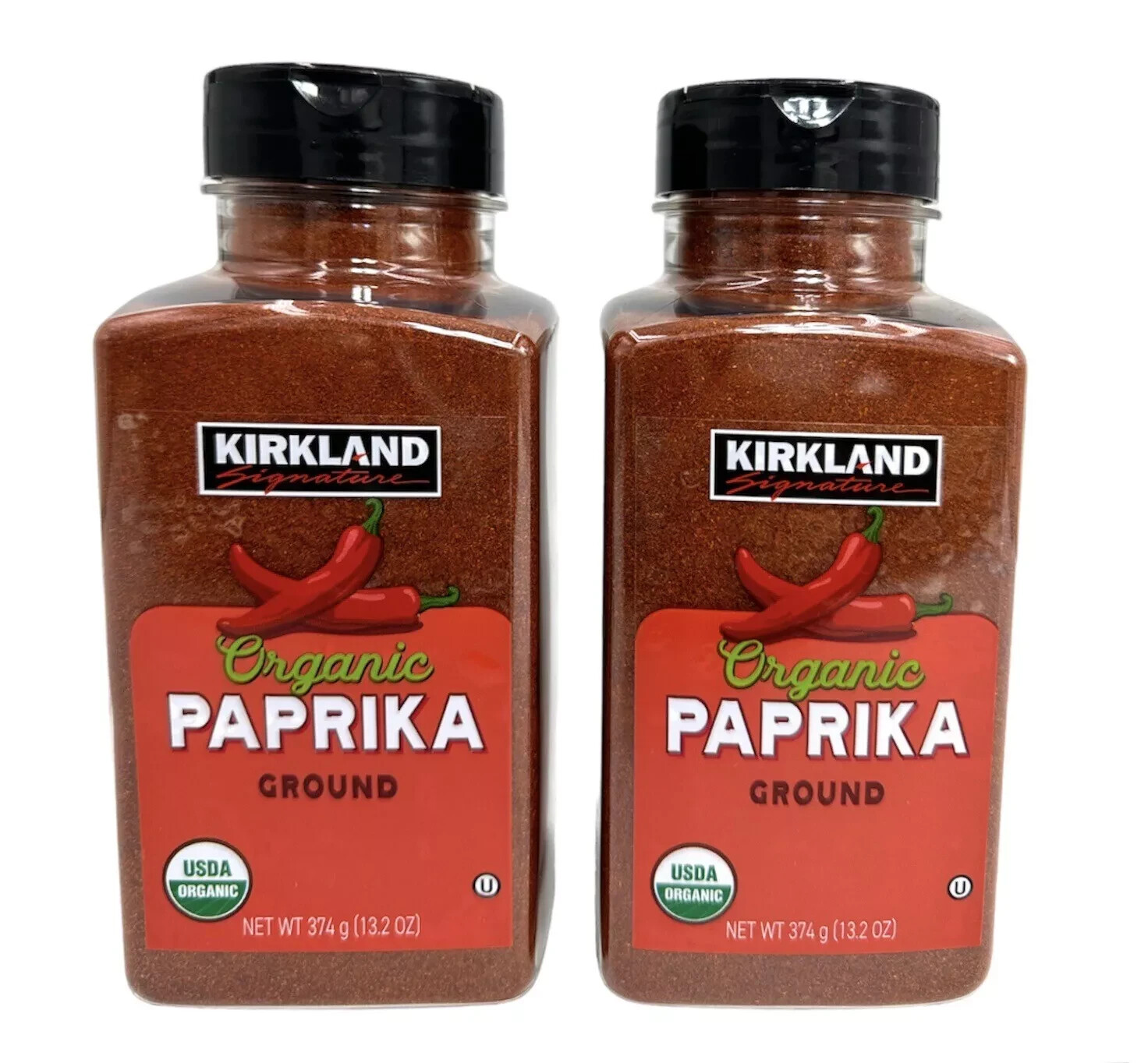 2 Pack Kirkland Signature CERTIFIED ORGANIC PAPRIKA Ground, 13.2 oz