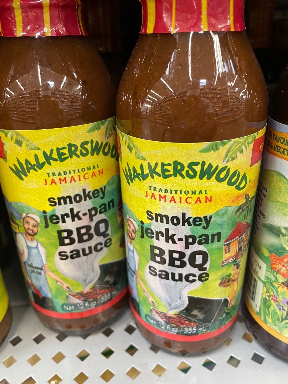 Walkerswood Smokey Jerk Pan BBQ Sauce 12 oz (2 Pack) Jamaican Jerk Marinade