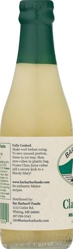 Natural Clam Juice 8 Oz. Gluten Free Soups Sauces Chowders Cooking Base