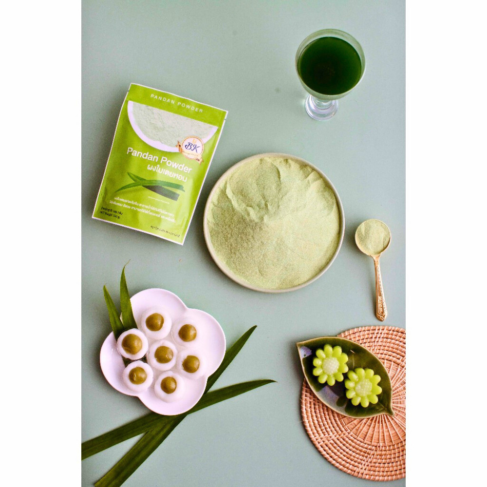 100% Pandan Leaf Powder 500g Natural Aroma Color Smooth Dissolving Drinks Bakery