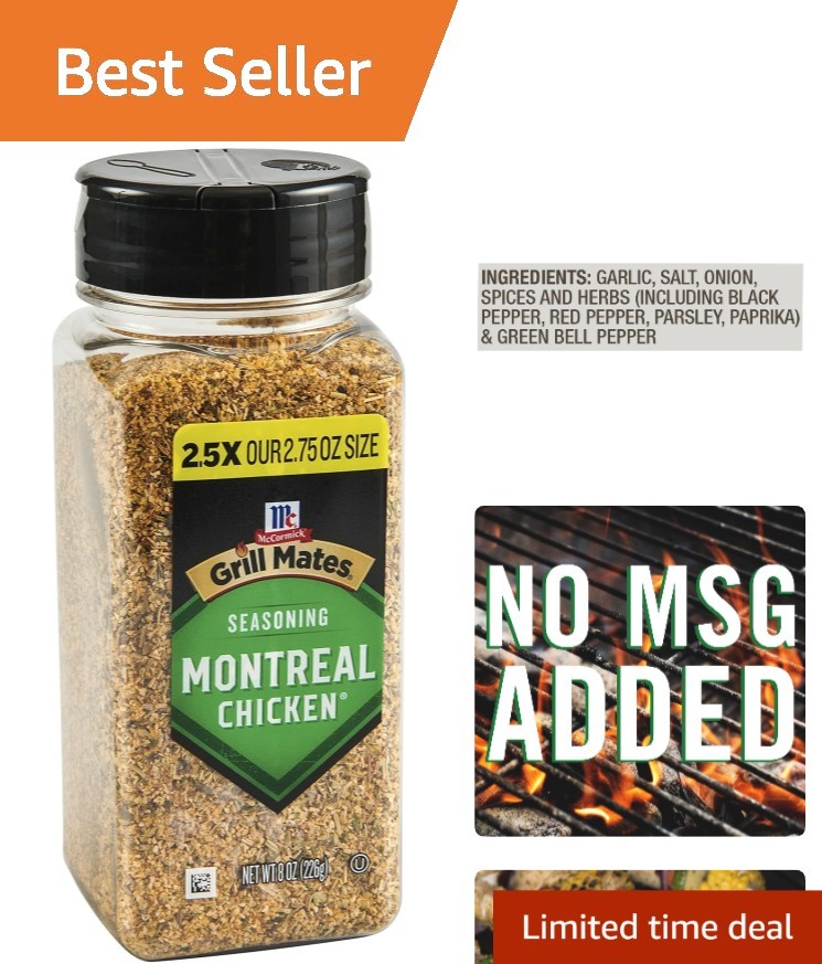 8 oz McCormick Montreal Chicken Seasoning – & Gluten-Free Spice Mix