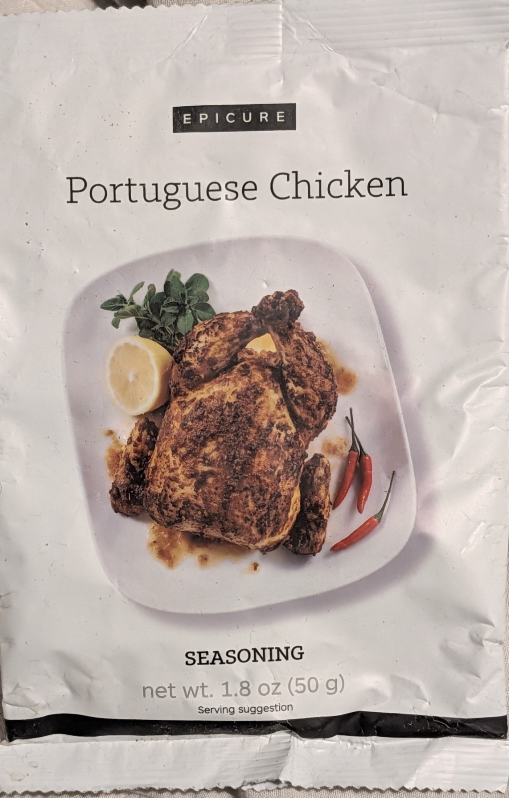 Epicure Portuguese Chicken Seasoning Spice Mix Powder 1.8 oz (50 g) Pantry