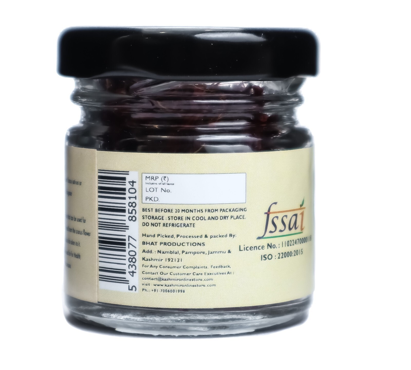 A+ Grade 3gm Kashmiri Saffron – Premium Pure Red Kesar Threads Spice Box Saffron