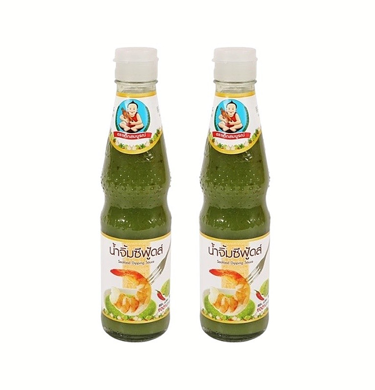 2 x Thai Sauce Seafood Cuisine Green Chilli Lime Spicy Sour Dipping 335 g