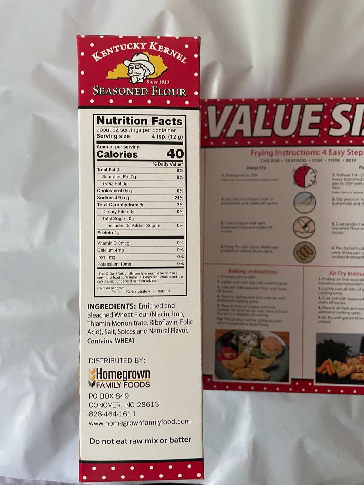5-Pack Kentucky Kernel Original Seasoned Flour Coating Mix, Size 22 oz Boxes