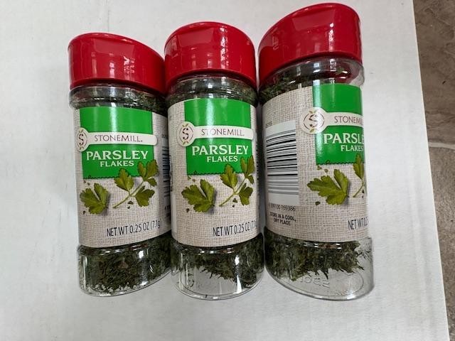 Stonemill Parsley Flakes, 0.25 oz / 7.1 g – Pack of 3, free shipping!