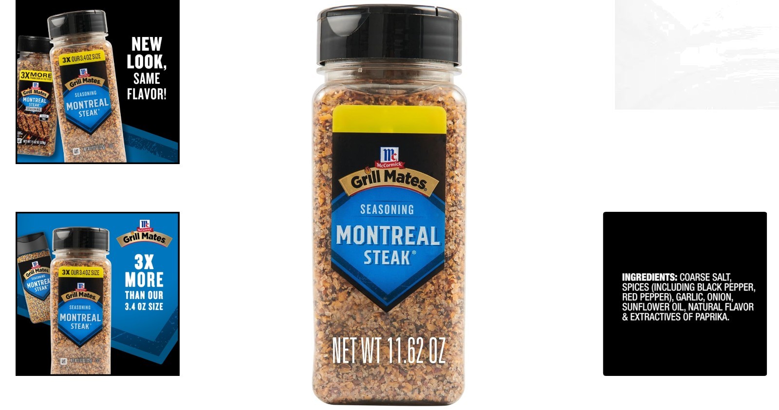 Elevate Grilling with McCormick Montreal Steak Seasoning, 11.62 Oz Value Size