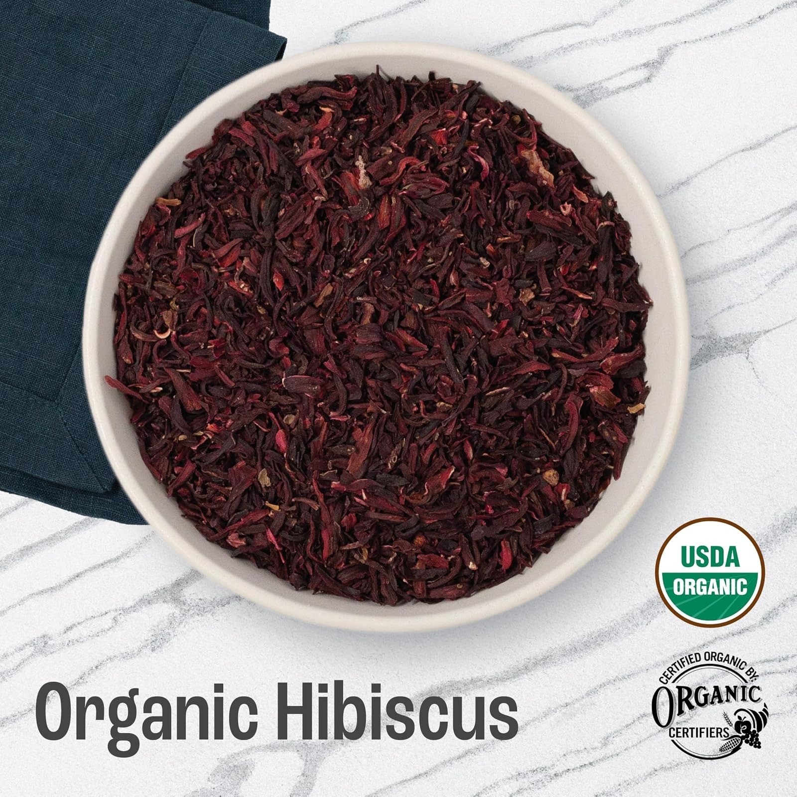 J Mac Botanicals Organic Hibiscus Flower 4 oz – Herbal Tea Leaves