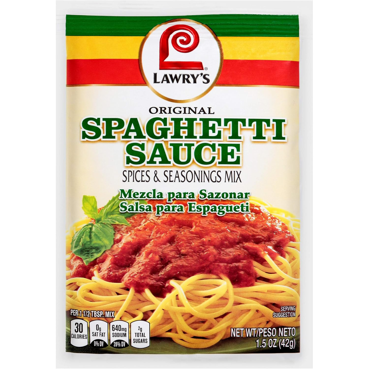 Original Spaghetti Sauce Spices & Seasonings Mix, 1.5 Oz (Pack of 12)