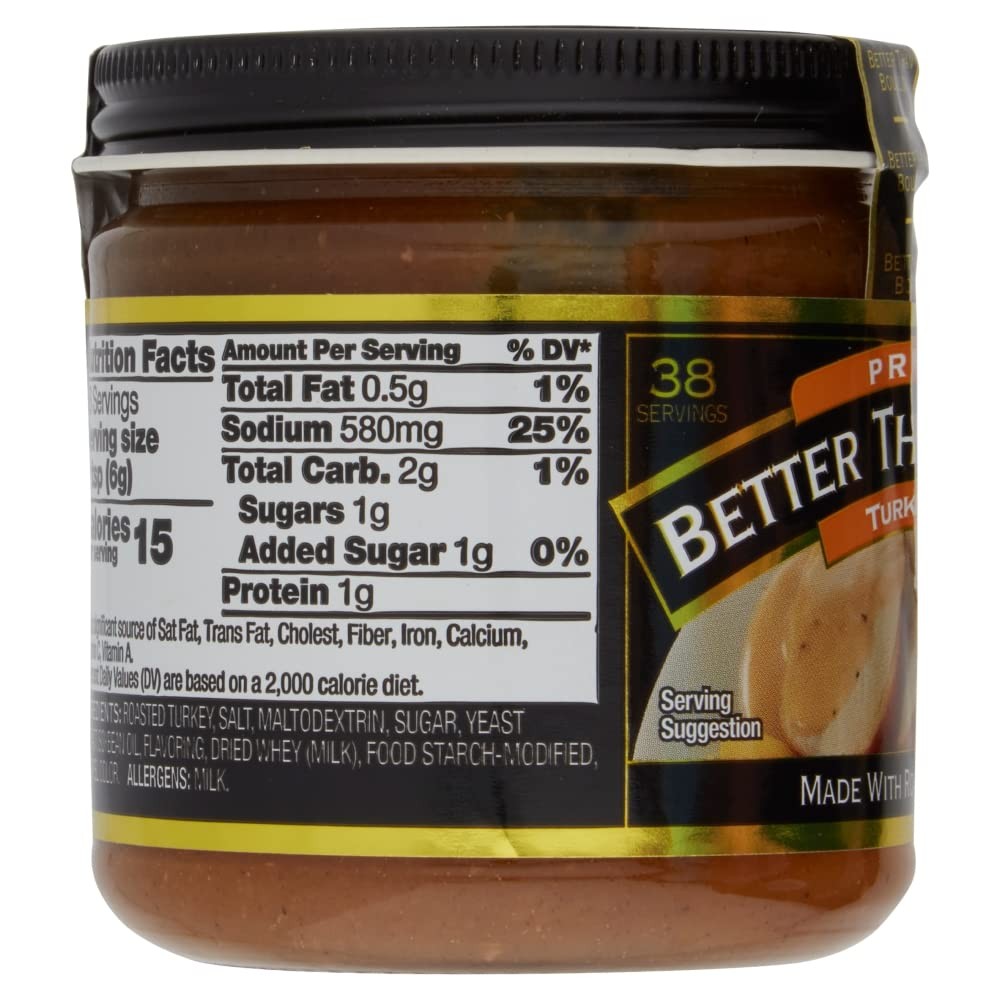 Better Than Bouillon Turkey Base 8 Ounce Pack of 2 Rich Flavorful Soup Stock