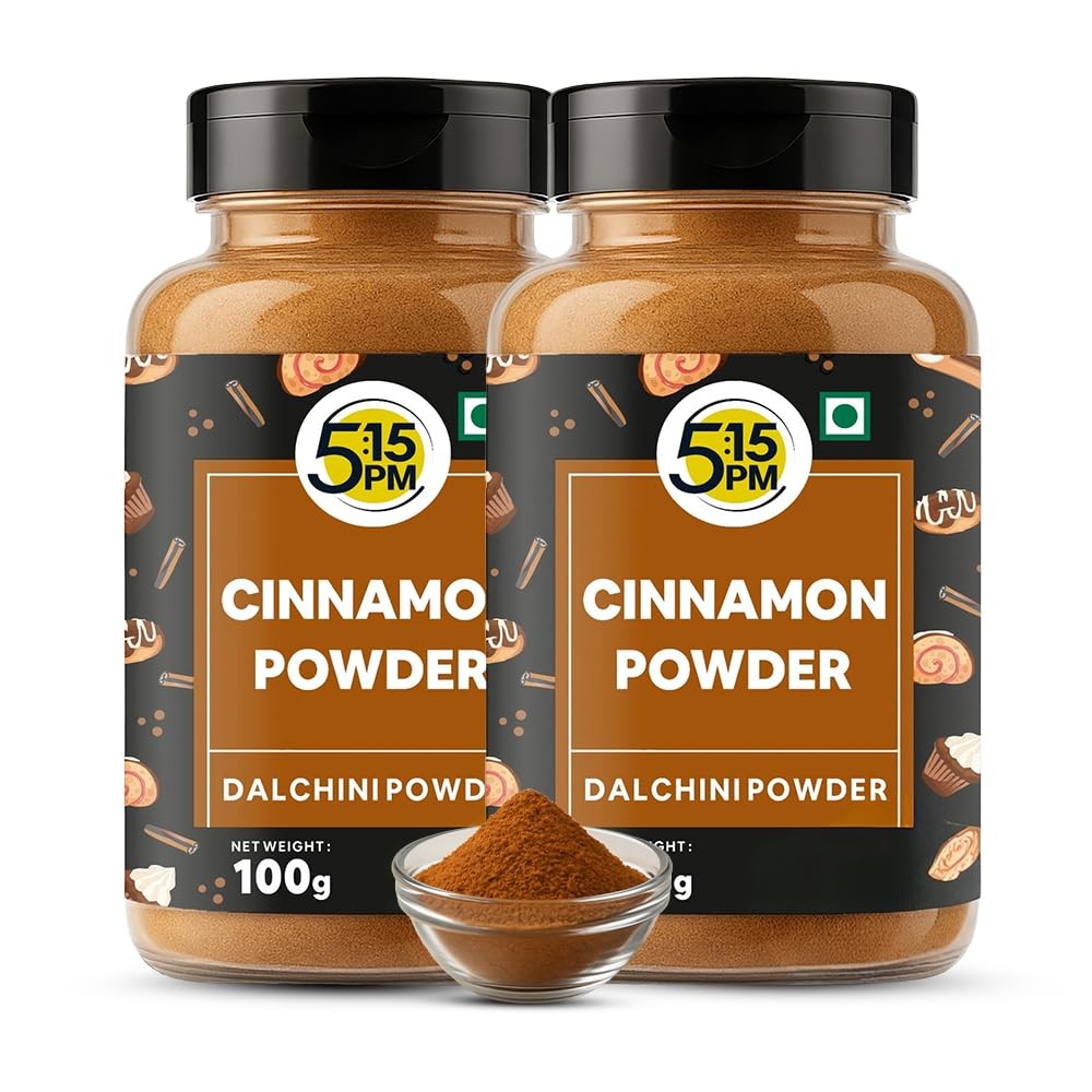 5:15PM Cinnamon Powder Dalchini 100g Pack of 2 | Organic Natural Spice for Recip