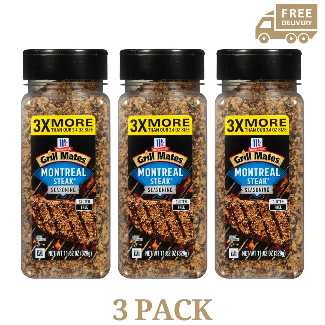 Mccormick Grill Mates Montreal Steak Seasoning 11.62 Oz (3 Pack)