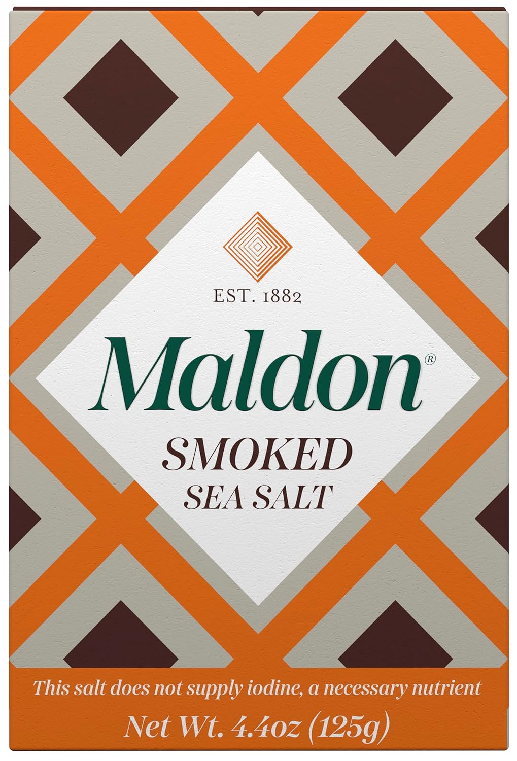 Salt, Smoked Sea Salt Flakes, 4.4 Oz (125 G), Kosher, Natural, Gently Smoked ove