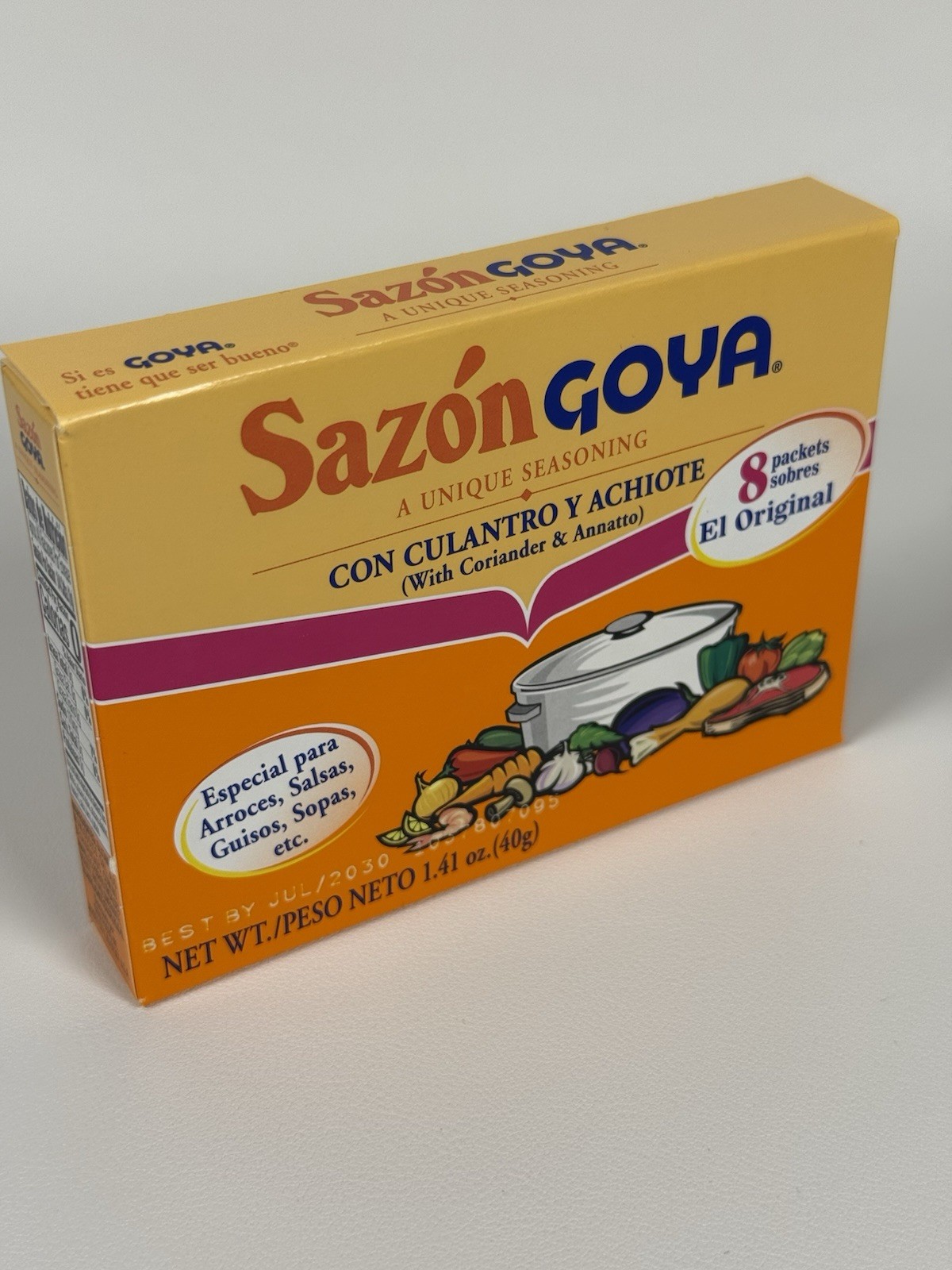 Goya Sazon Con Culantro Y Achiote – Seasoning Coriander & Annatto 1.41 oz