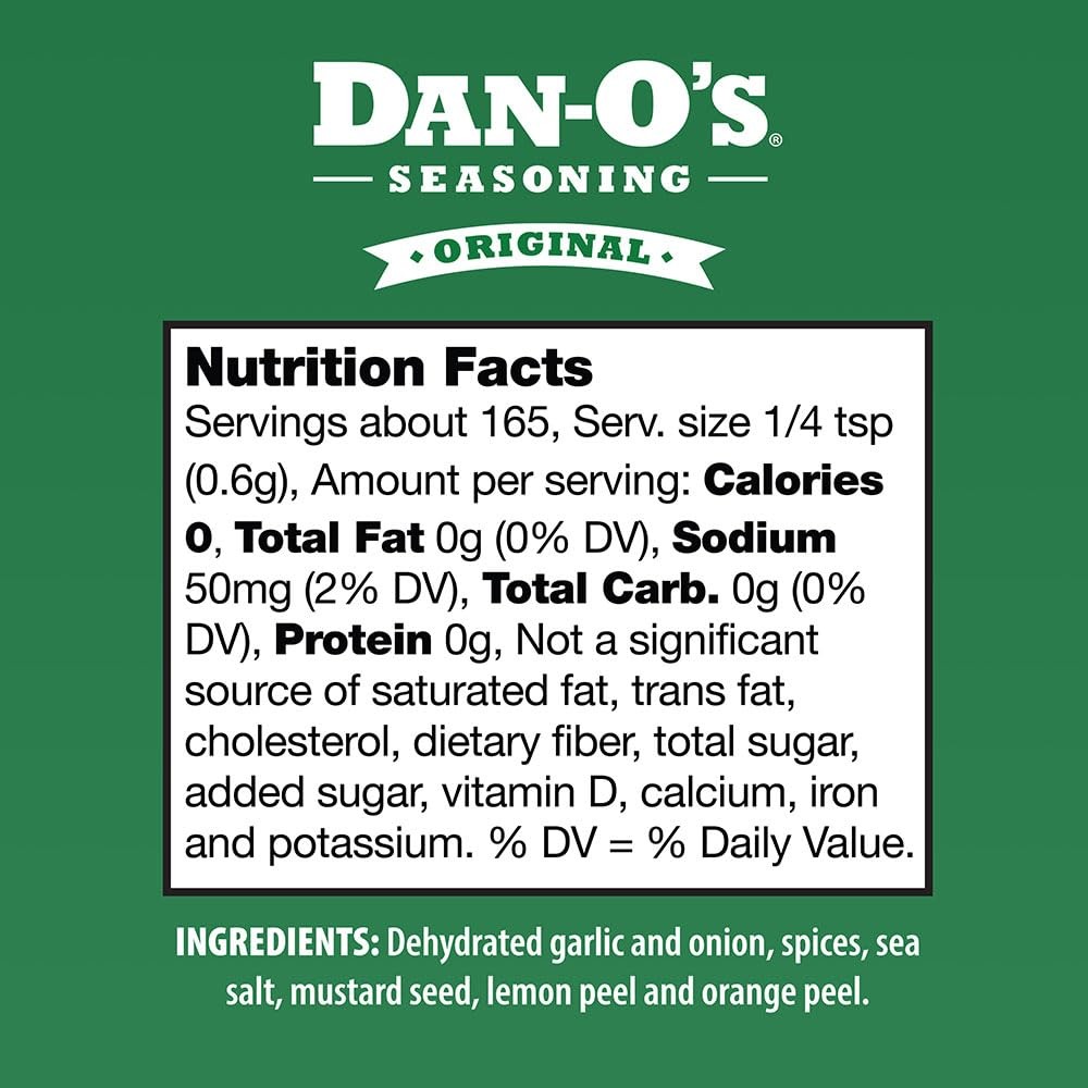 Dan O’s Original All Purpose Seasoning 3.5 Ounce Savory Flavor Blend