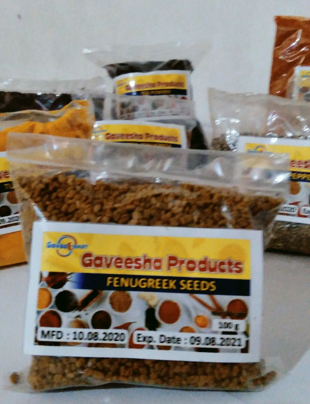 Gaveesha Product Pure Natural Spices Fenugreek Seeds 100 g Direct From Ceylon