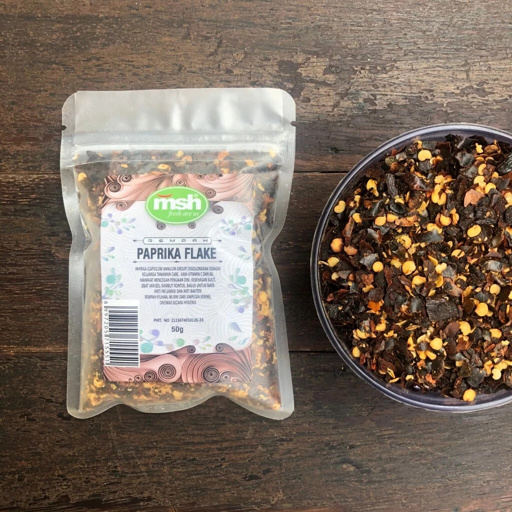 Paprika Flake Organic Herbs Spices Fresh Pure Hygienic Premium
