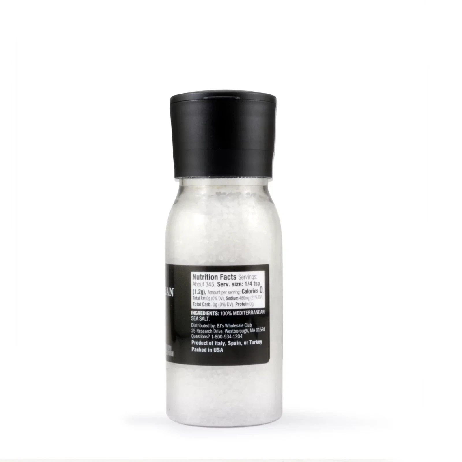 pk 2, Wellsley Farms Mediterranean Salt Grinder, 14.6 oz.