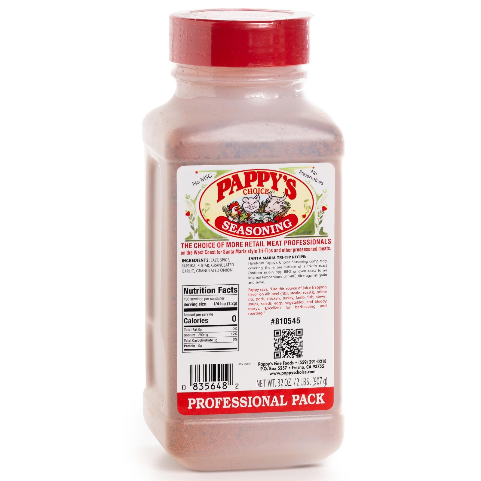 Pappy’s Choice Seasoning – Original. All-in-One Gourmet Steak & Meat Rub for Gri