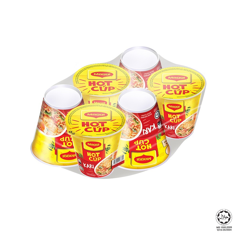6x 58g Maggi Hot Cup Kari Malaysia Favorite FAST SHIP