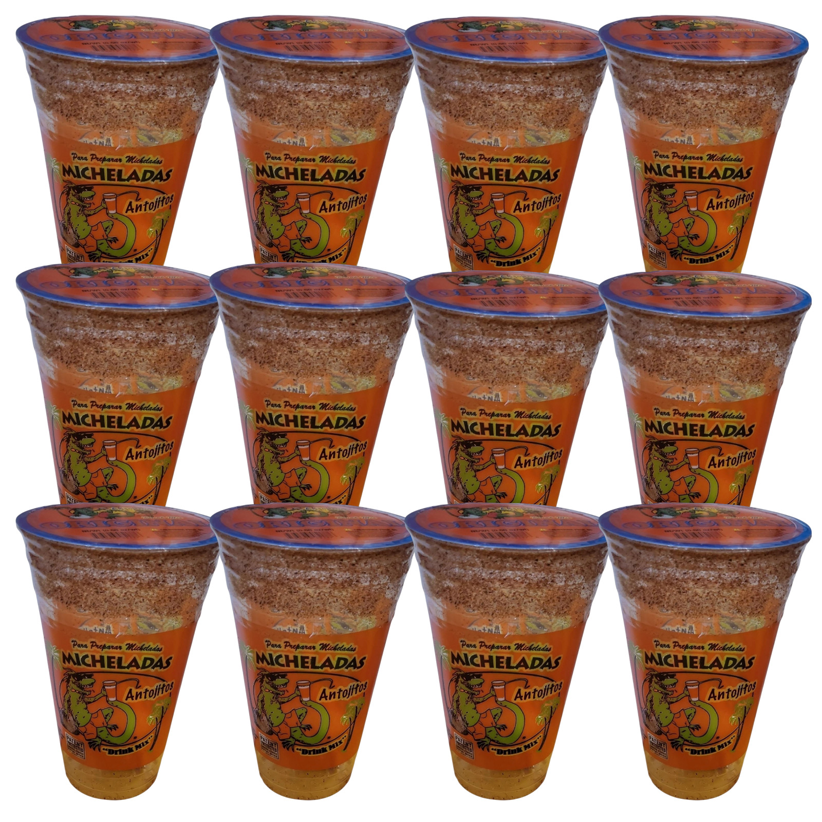Antojitos ORIGINAL Chelada Micheladas Mix 24oz Beer Cup Ready to Use Drink 12-Pk