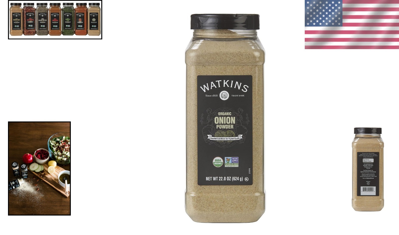 22 Oz Watkins Gourmet Organic Onion Powder – Tradition of Excellence Since 1868
