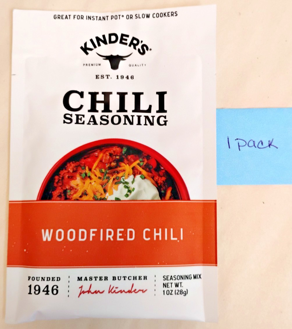 Kinders Woodfired Chili Seasoning Mix 1 oz Packet You Pick Choose 1 2 3 Pack NEW