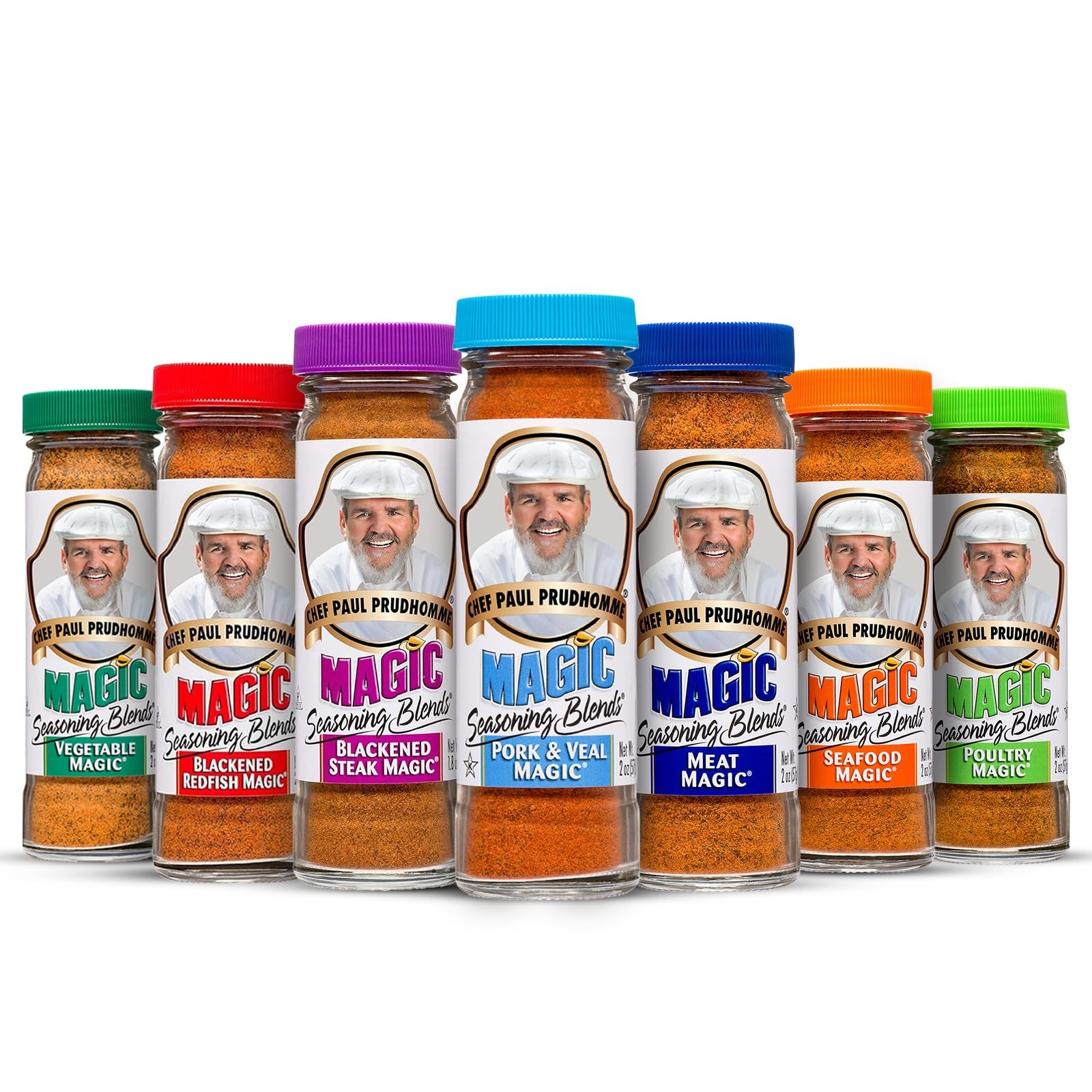 Chef Paul Seafood Seasoning Variety Pack | Blackened Redfish & Steak, Seafood…