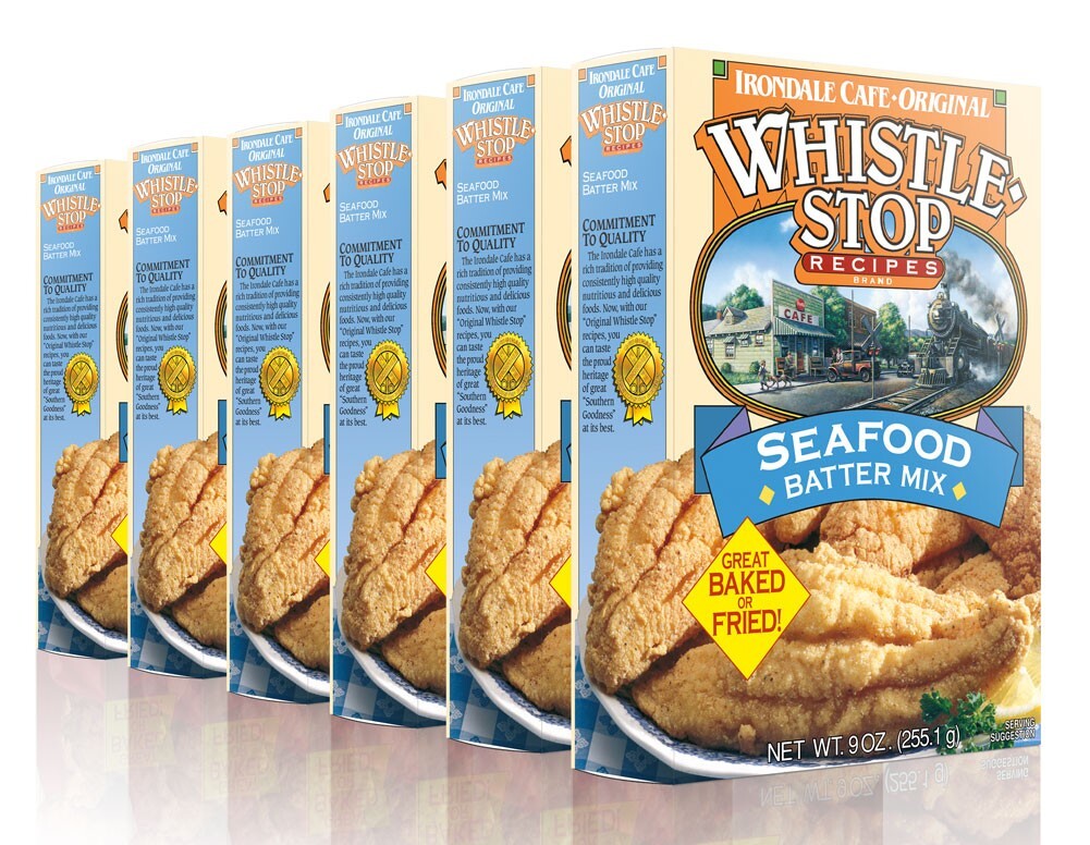 Original WhistleStop Cafe Recipes | Seafood Batter | 9-oz. Box | Case of 6